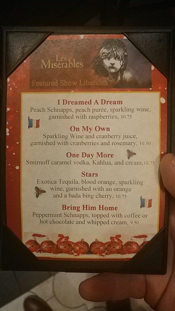 Menu at Curtain Call Lounge pub & bar, St. Louis
