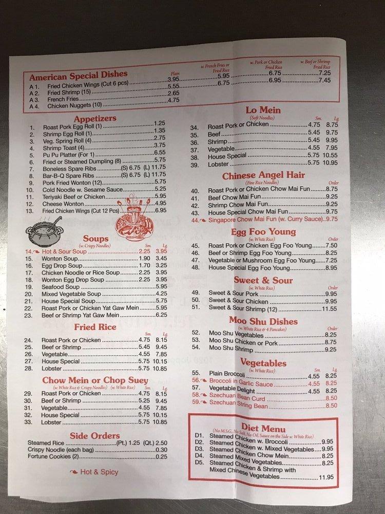 Menu at New Chinese Boys restaurant, Edgewood, Joppa Farm Rd
