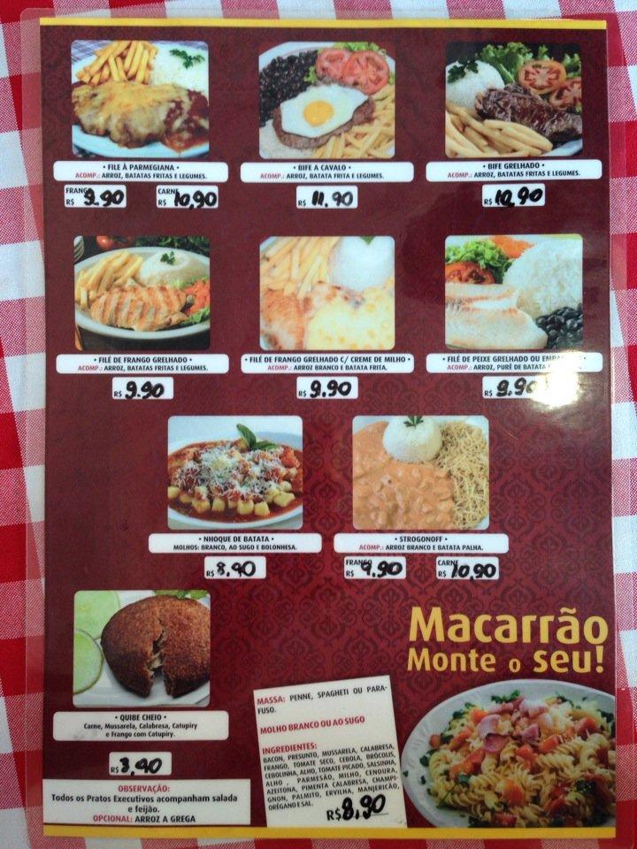 Cascata Pizzas cardápio