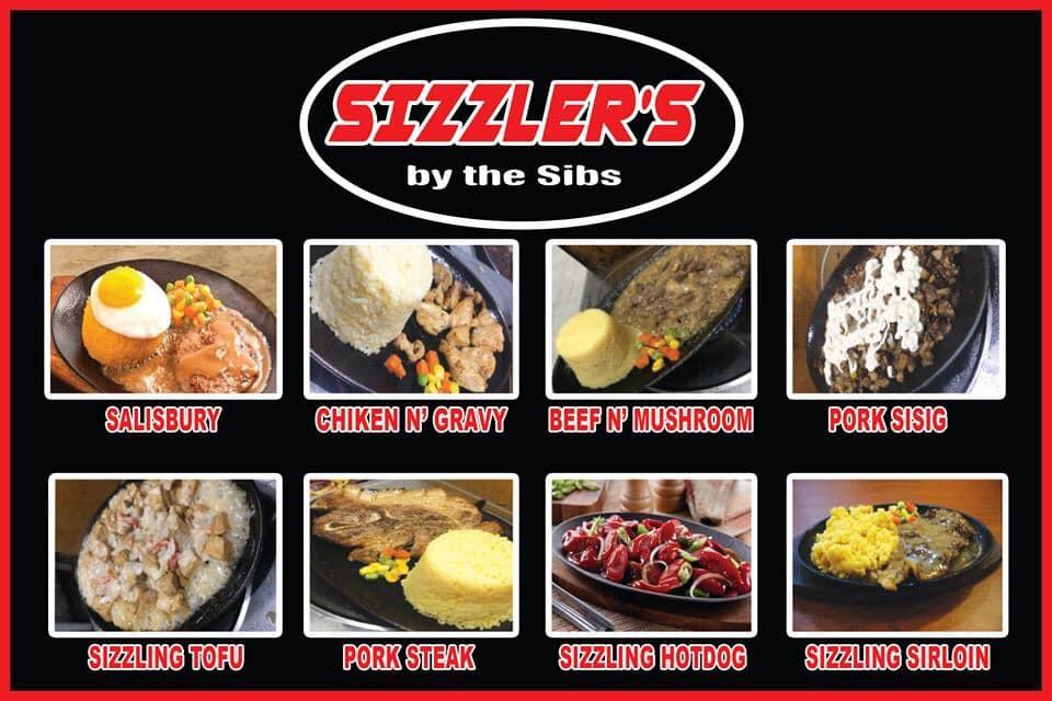 Menu at Sizzlers By the Sibs restaurant, Angono