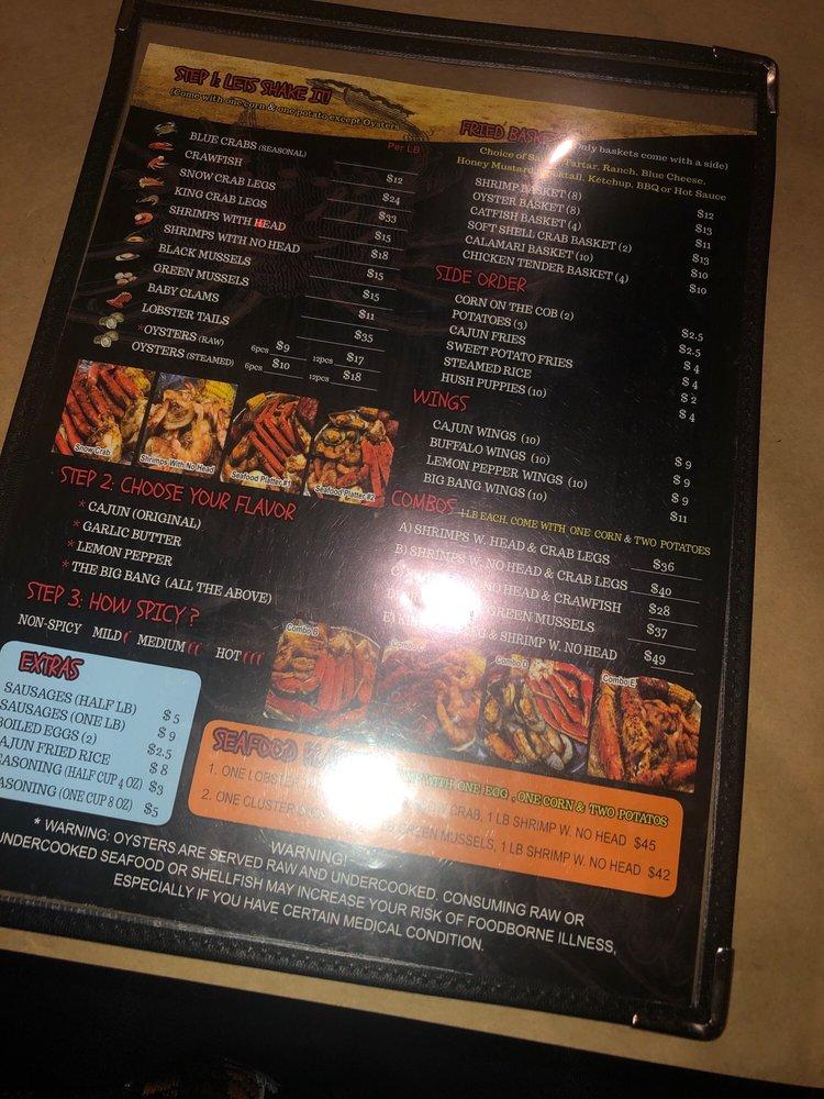 Menu at Tasty Crab House restaurant, Florence