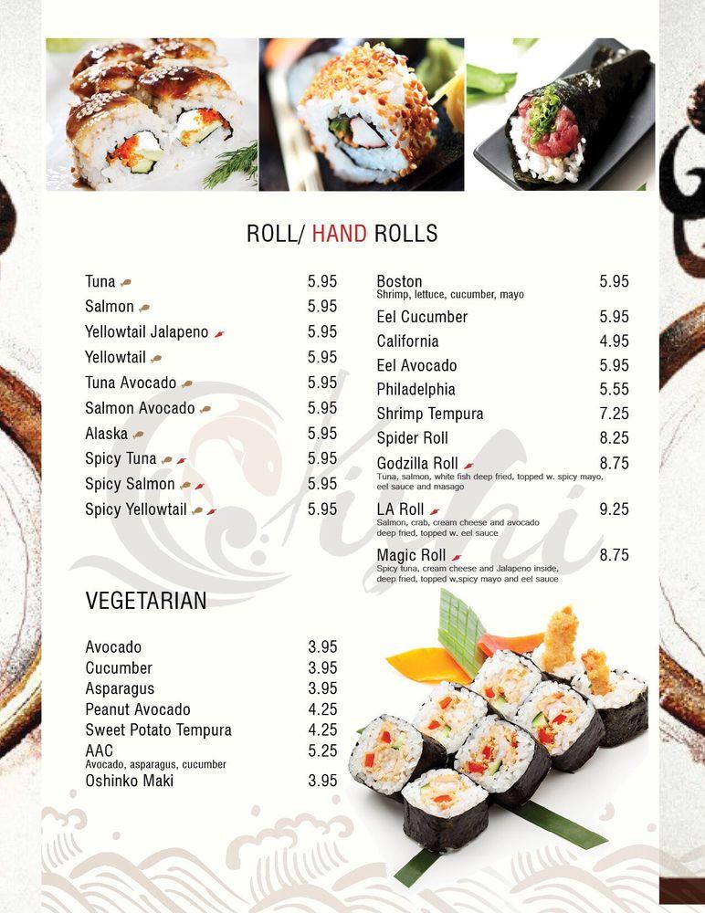 Menu At Oishi Sushi Restaurant Shawnee Shawnee Mission Pkwy