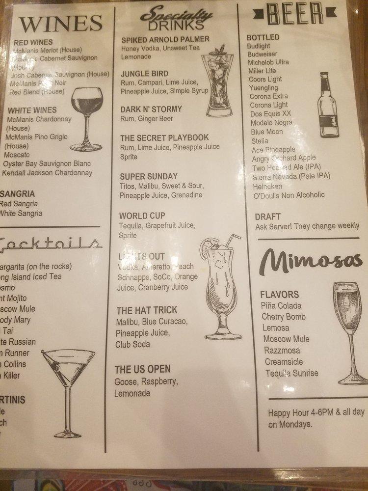 Menu at The BrickWall Sports Bar & Grille, Port Saint Joe