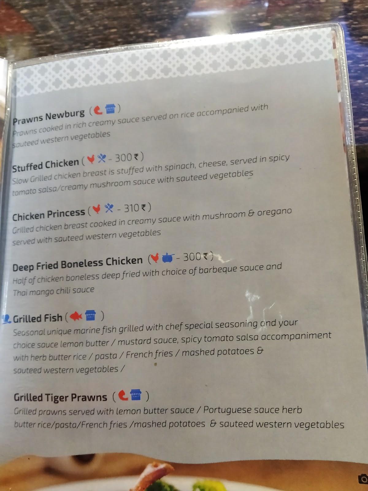 Menu at Zam Zam, Thiruvananthapuram, YMR Nandancode Road