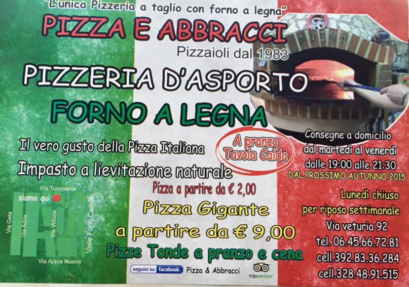 Pizza \u0026 Abbracci Roma pizzeria, Rome - Restaurant menu and reviews