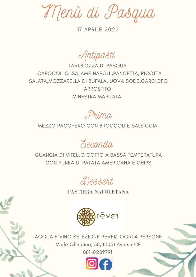 Menu di Rever Cafè et Restaurant 