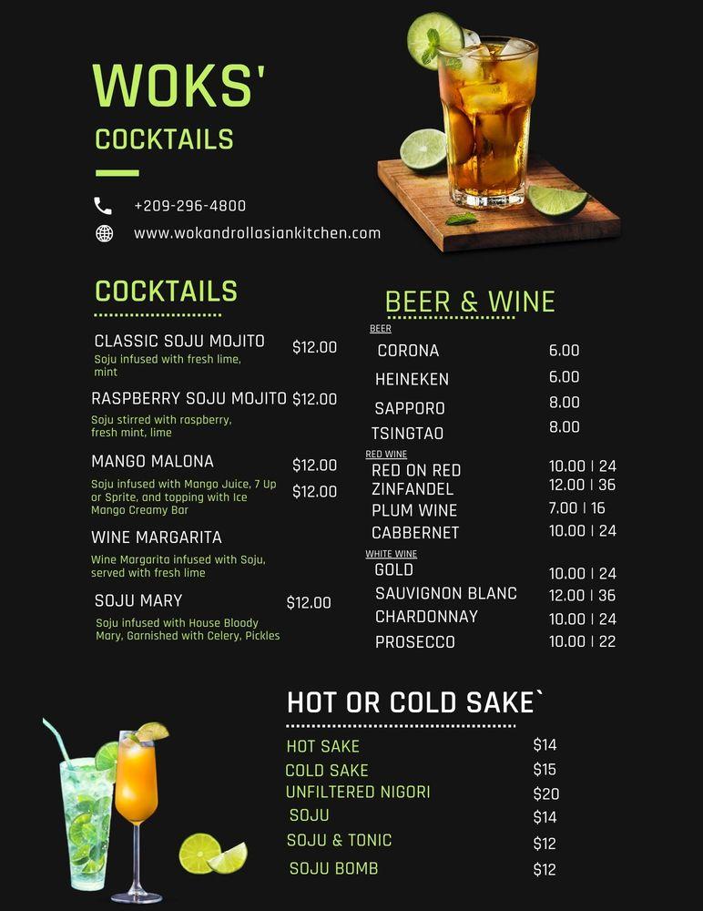 Menu at Wok and Roll Asian Kitchen restaurant, Pine Grove