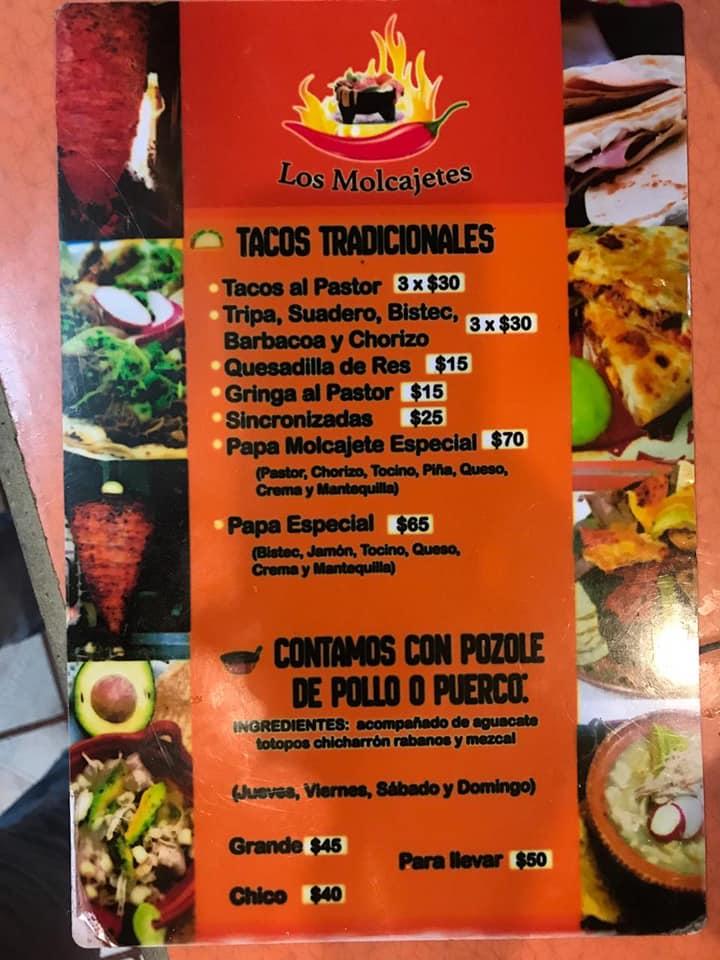 Menu At Los Molcajetes Restaurant Tixtla