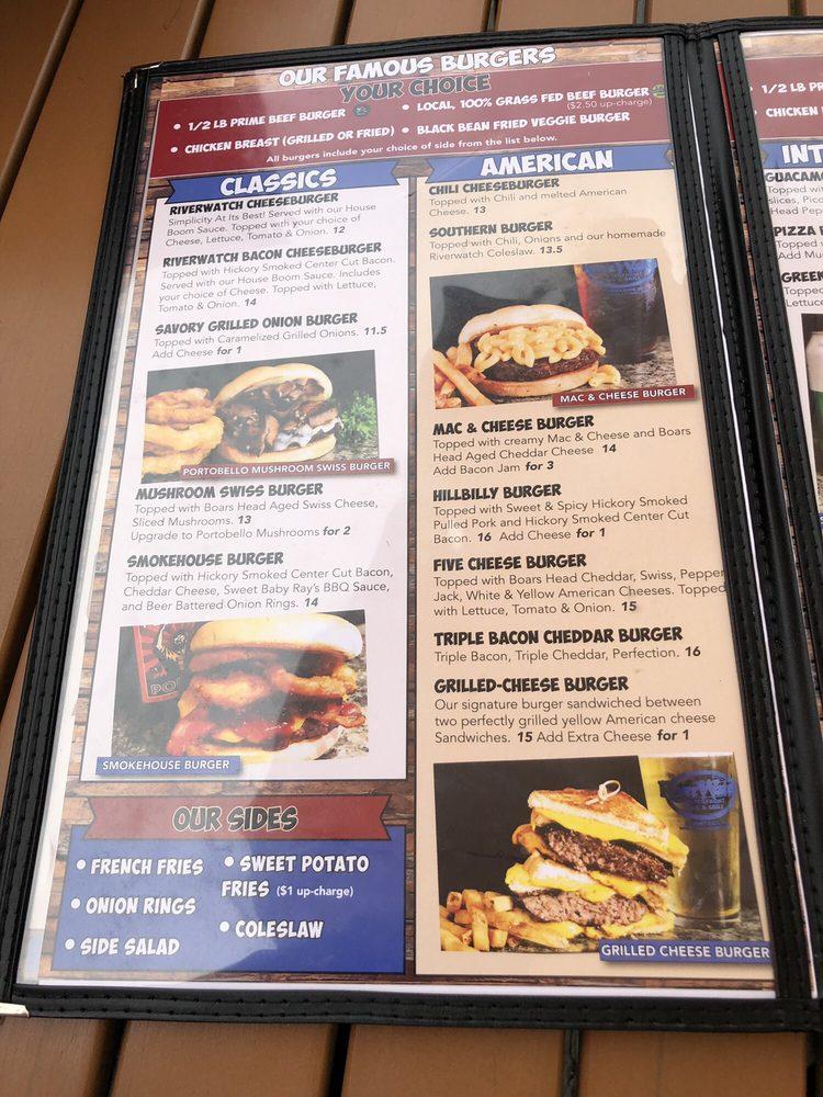 Menu at Riverwatch Bar & Grill, Chimney Rock
