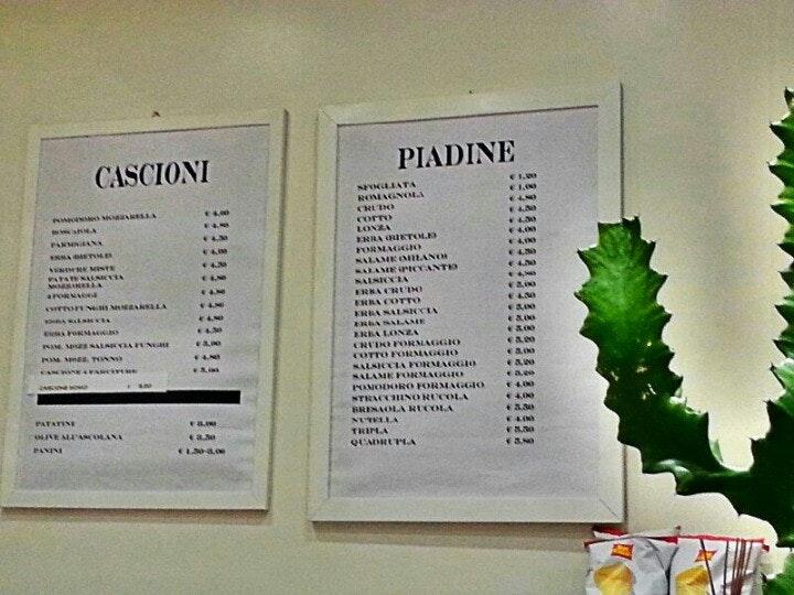 Menu di Piadineria Bibi BIBI’s 