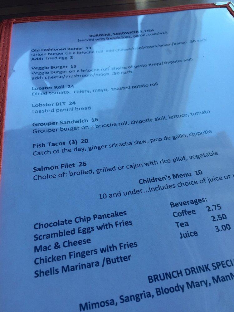 Menu at BayVue pub & bar, Lindenhurst