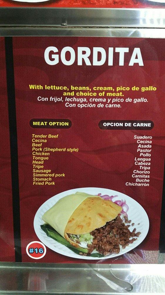 Menu at El Tauro Taco Stand, Los Angeles