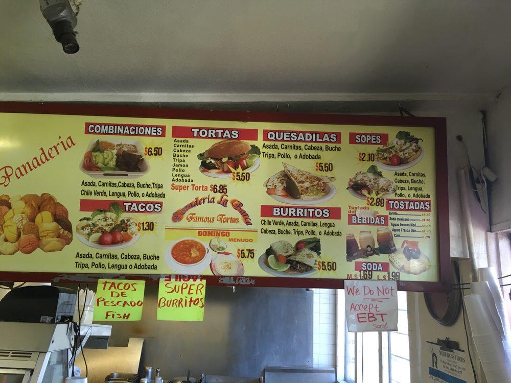 Menu at La Barca Bakery, Earlimart, 271 S State St