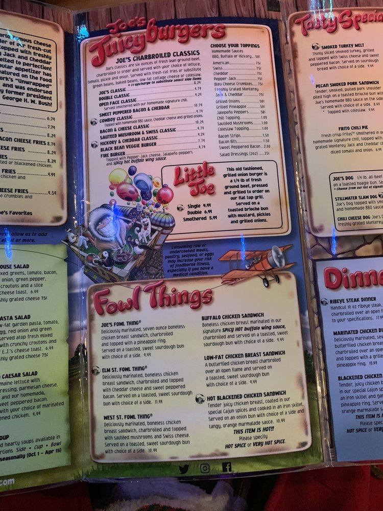 Menu at Eskimo Joe's pub & bar, Stillwater, 501 W Elm Ave