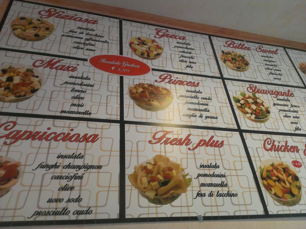 Menu da Pizza, fritti e insalate gli artisti pizzeria, Roma, Via Salaria
