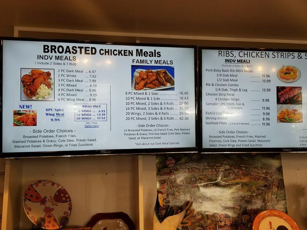 Menu At Chicken Box Broasted Chicken Restaurant La Habra 330 E Whittier Blvd 