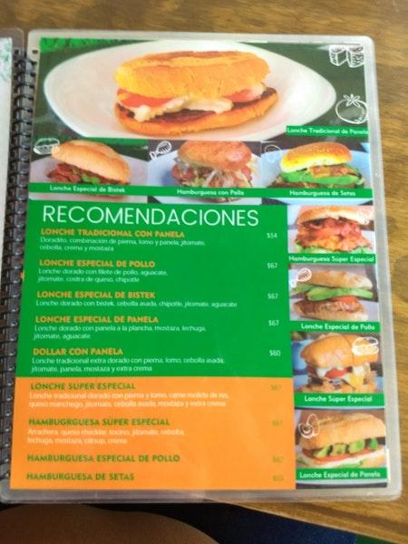 Menu at Lonches Karlo's restaurant, Zapopan, Blvd. Bugambilias 2299