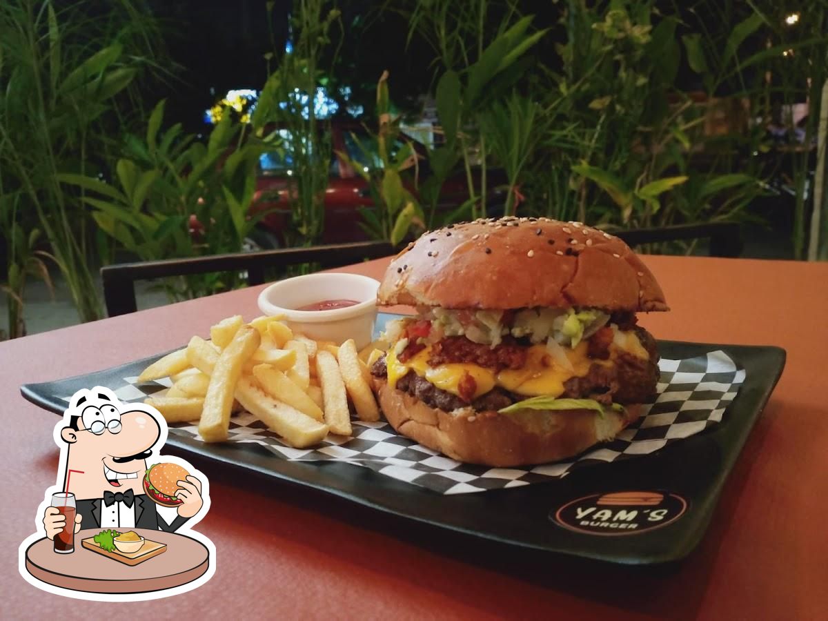 Yam's Burger restaurant, Merida Restaurant menu