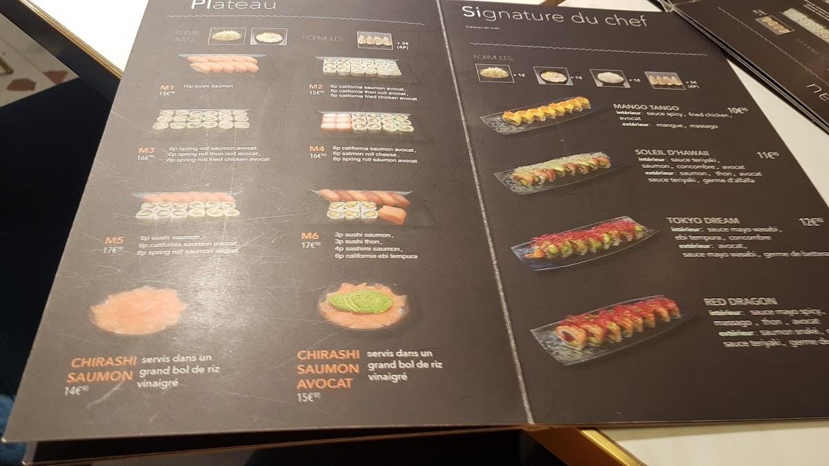 Menu at Momoko Rue sainte anne restaurant, Paris