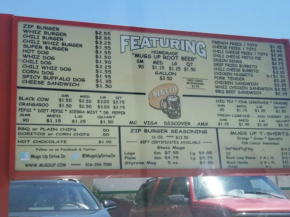 Menu at MugsUp Root Beer pub & bar, Independence