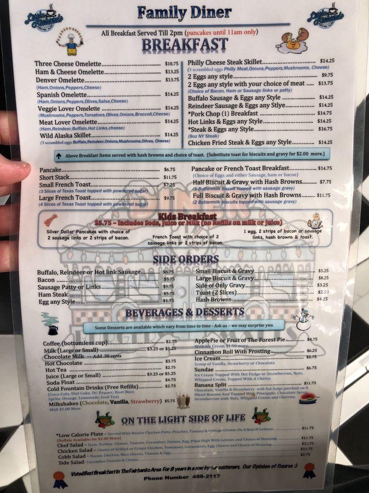 Menu At Little Richard's Family Diner Restaurant, North Pole