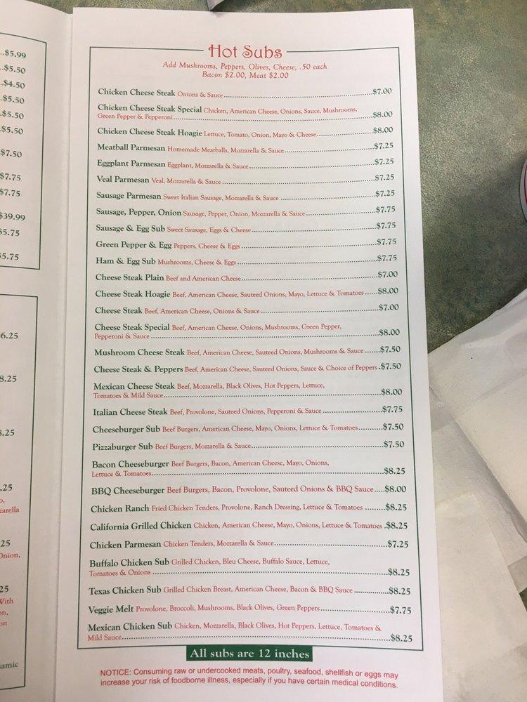 Menu at Italian Delight pub & bar, Grantville