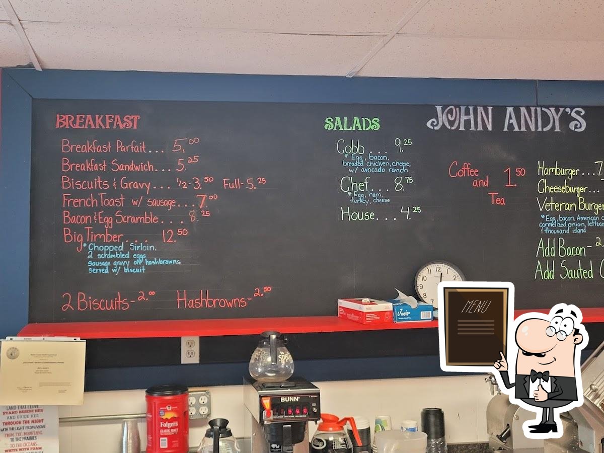 John Andy's Deli in Kouts Restaurant menu and reviews