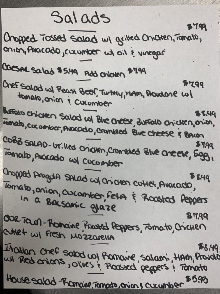 Menu at Our Town Bagels & Bakery, Mahopac, 961 County Rd 6
