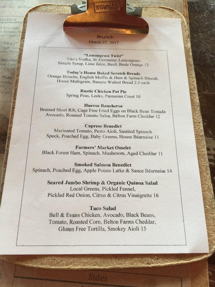 Menu at Brule Bistro pub & bar, Delray Beach