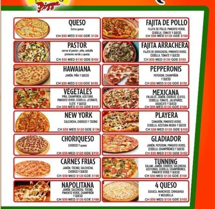 Menu at Mr.Pepperoni Pizza restaurant, Tanquián de Escobedo