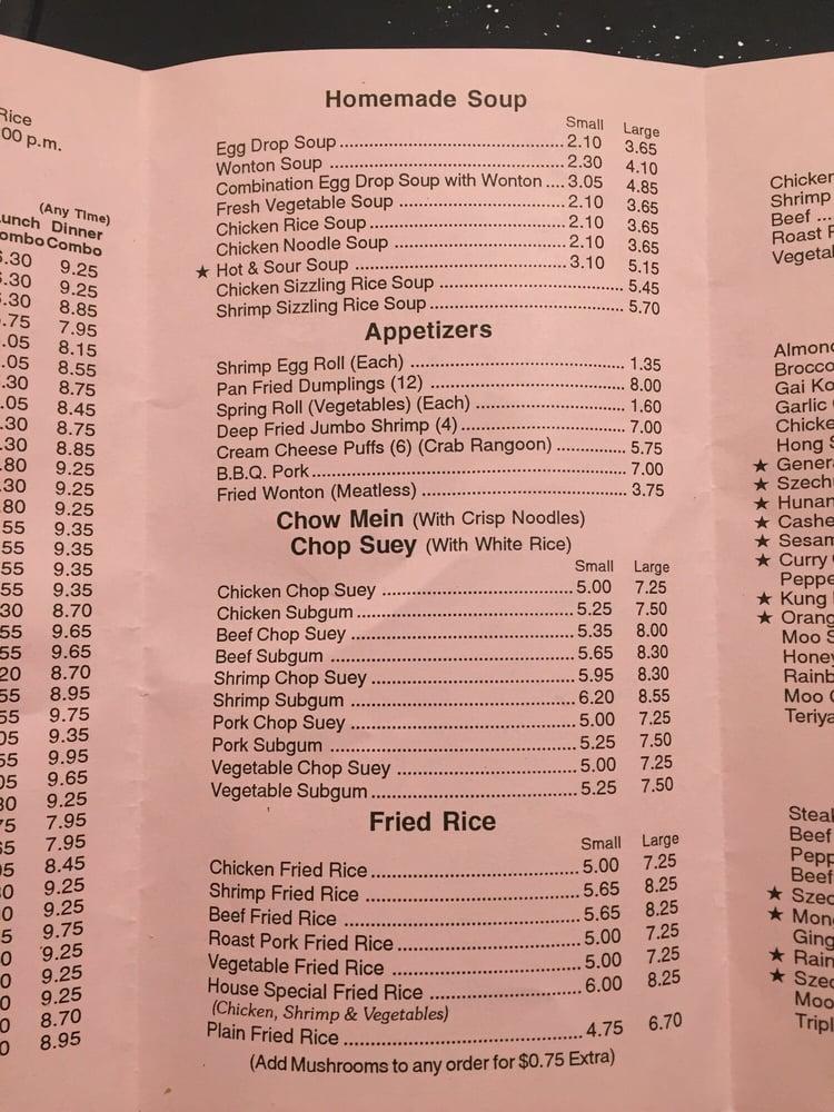 Menu at China Chef Express restaurant, Shelby charter Township