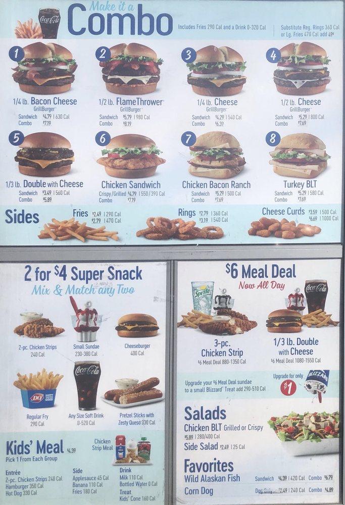 Menu at Dairy Queen Grill & Chill fast food, Centerville, 400 W Parrish Ln