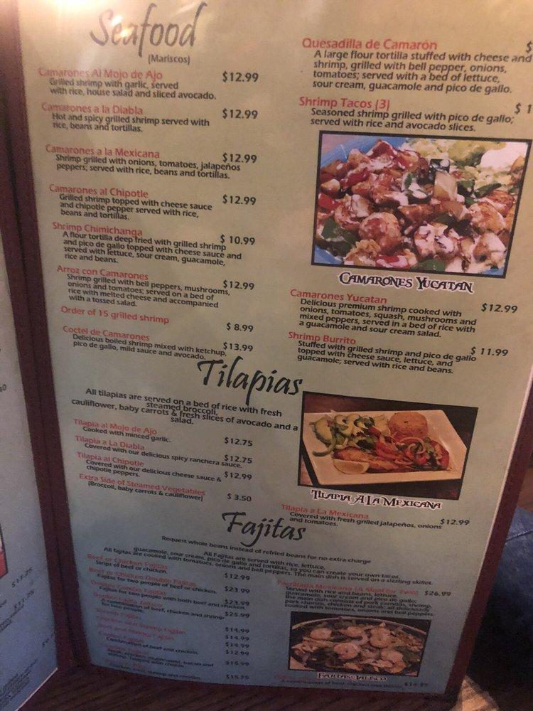 Menu at El Patio Mexican Grill & Cantina restaurant, Enid