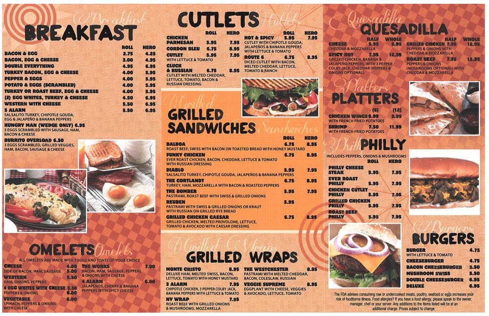 Menu at Montrose Deli, Montrose