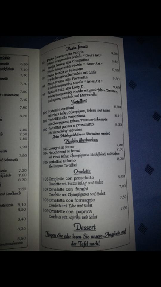 Speisekarte von Il Gladiatore Nürnberg pizza, Nürnberg, Glockenhofstraße 34