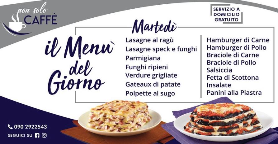 Menu di Non Solo Caffè 