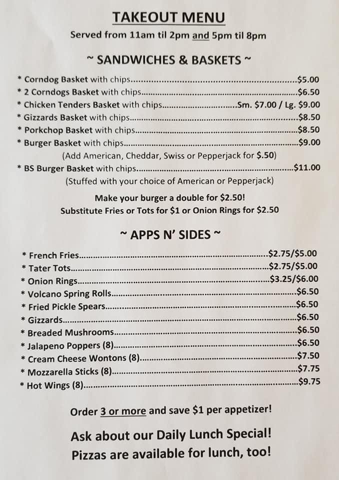 Menu At B Social Bar And Lanes, Fort Benton