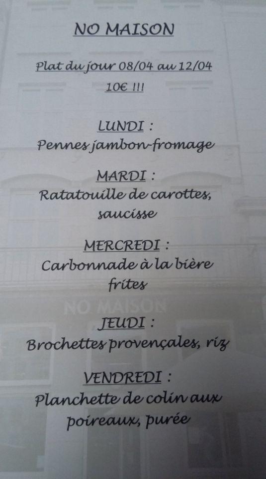 Menu de No Maison