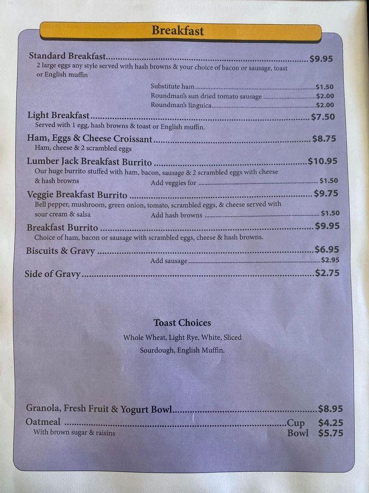 Menu at Laurel Deli & Desserts, Fort Bragg, 401 N Main St