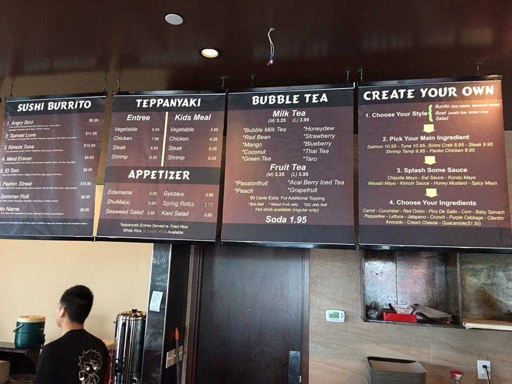 Menu at Kondu restaurant, Harrisburg, Paxton St
