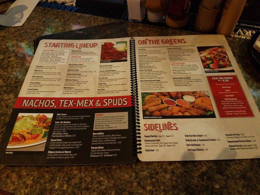 Menu at Rookies Sports Bar & Grill (Huntley), Huntley