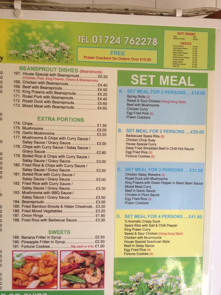 Menu at BaBa Kitchen fast food, Scunthorpe