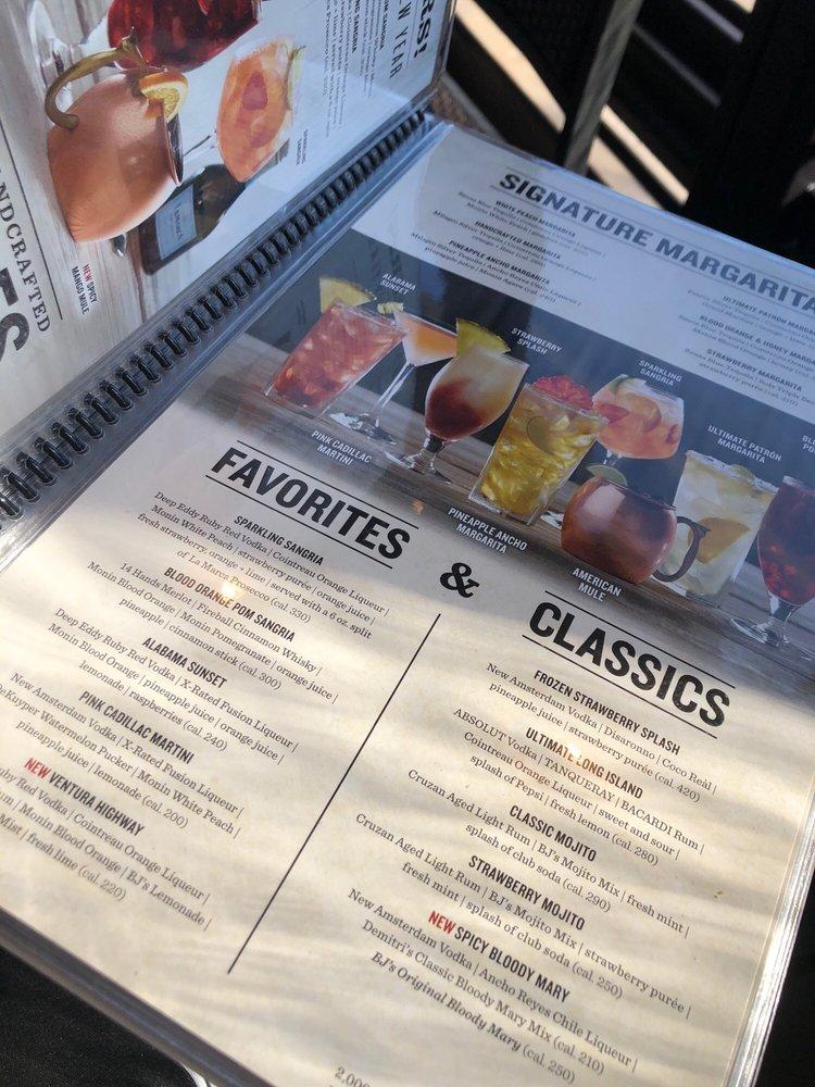 Menu at BJ's Restaurant & Brewhouse, Huntsville, 401 The Bridge St 120