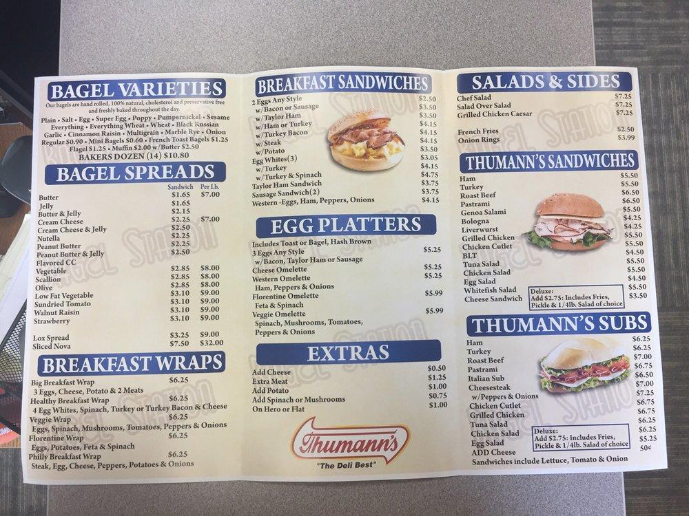 Menu at Bagel Station, Clifton, Van Houten Ave