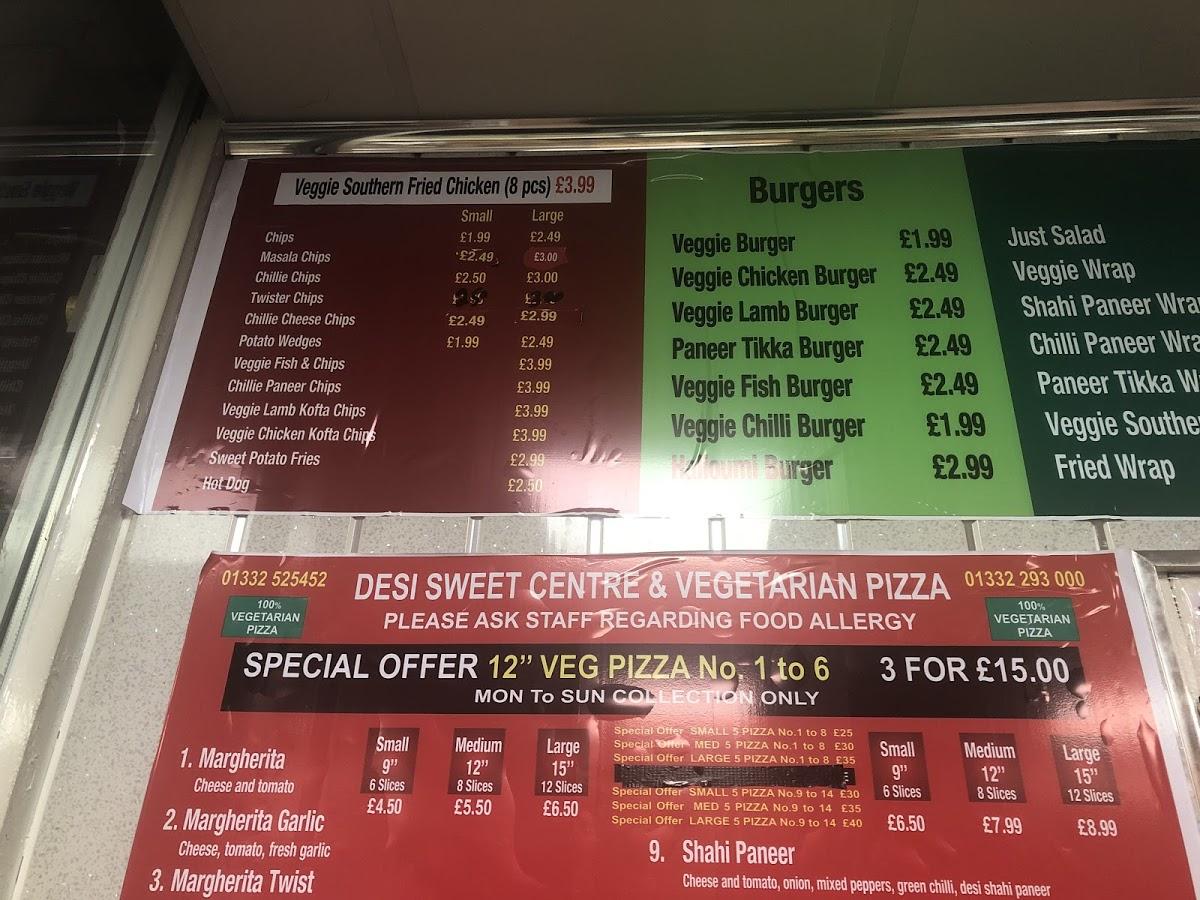 Carta del restaurante Desi Sweet Centre, Derby