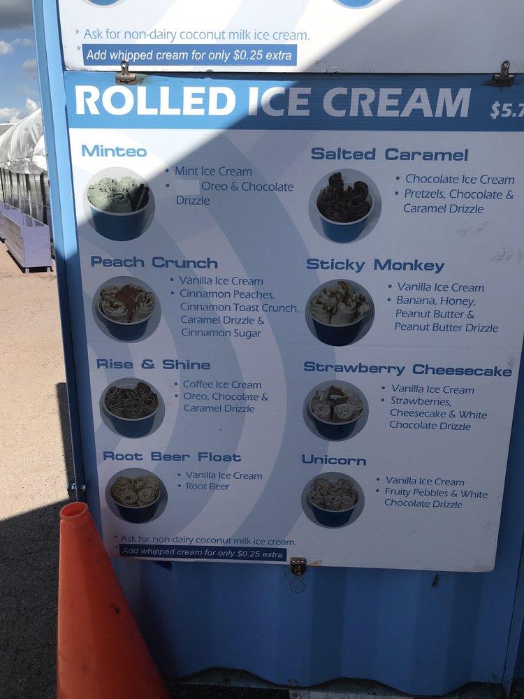 Menu at Sub Zero Desserts, Sioux Falls