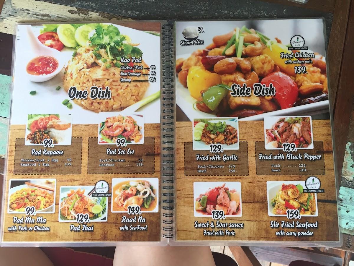 Carta de Jasmin's Café, Pattaya