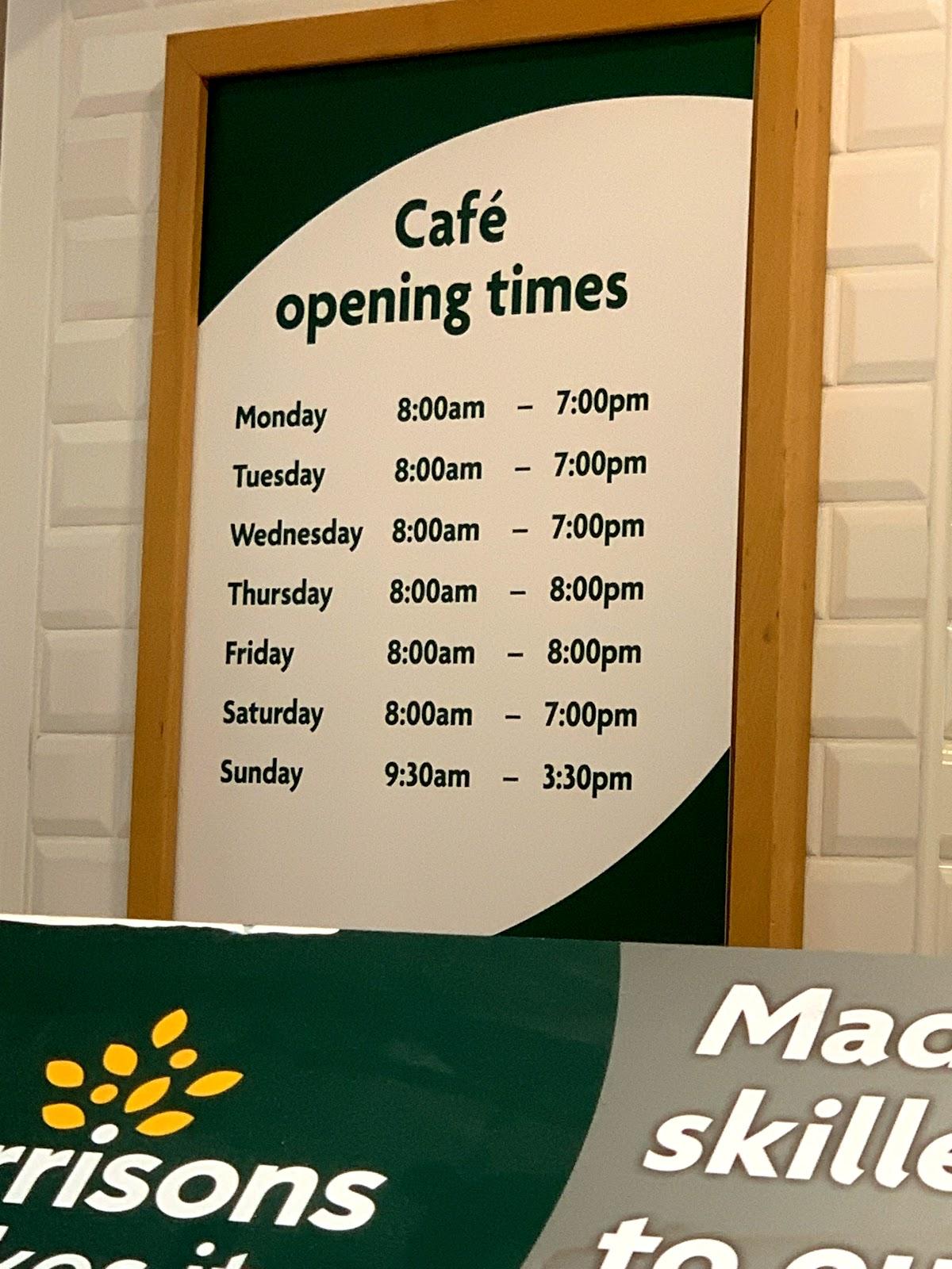 Morrisons Cafe Menu Prices