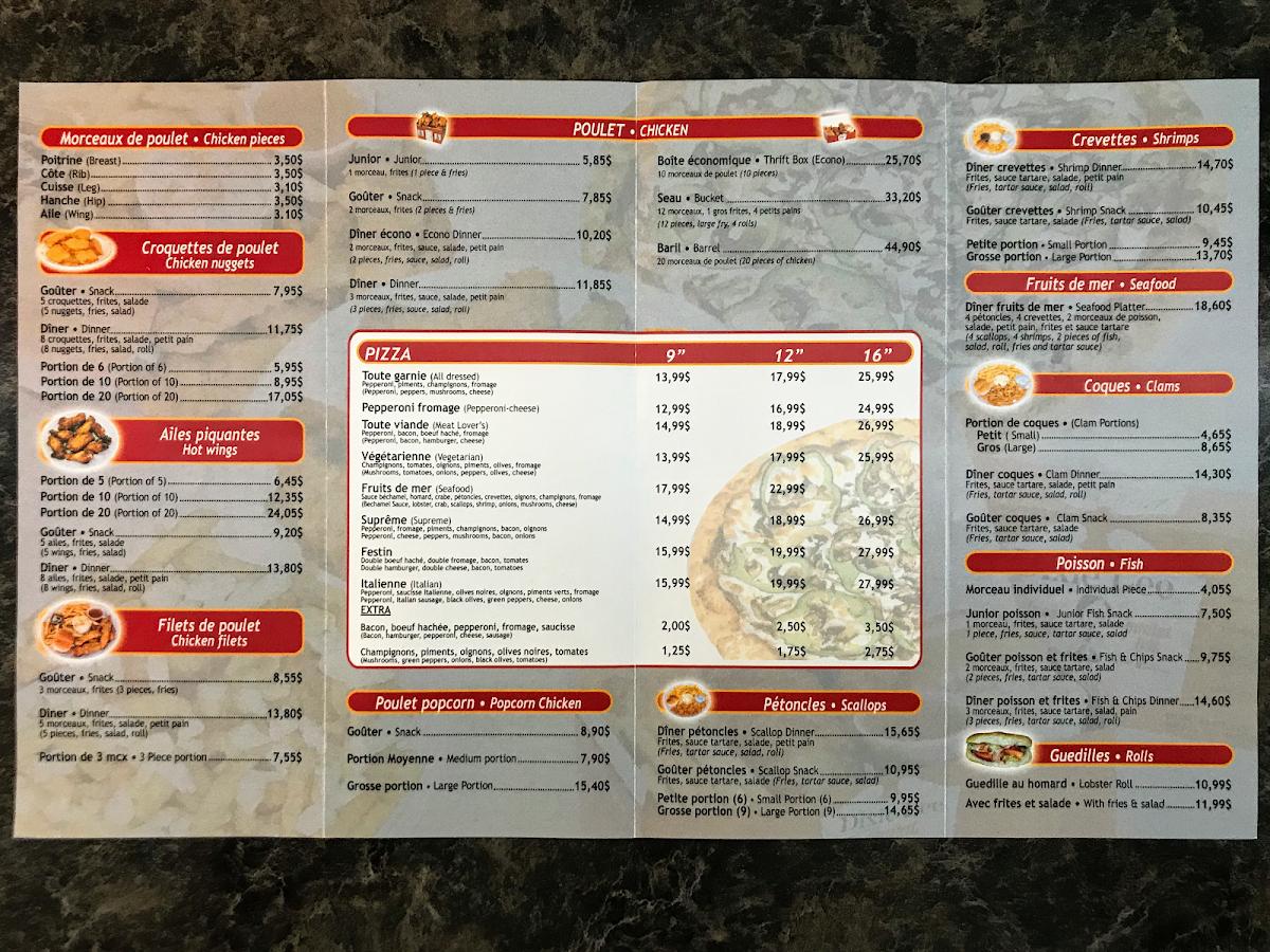 R742 Dixie Lee Restaurant And Take Out Menu 