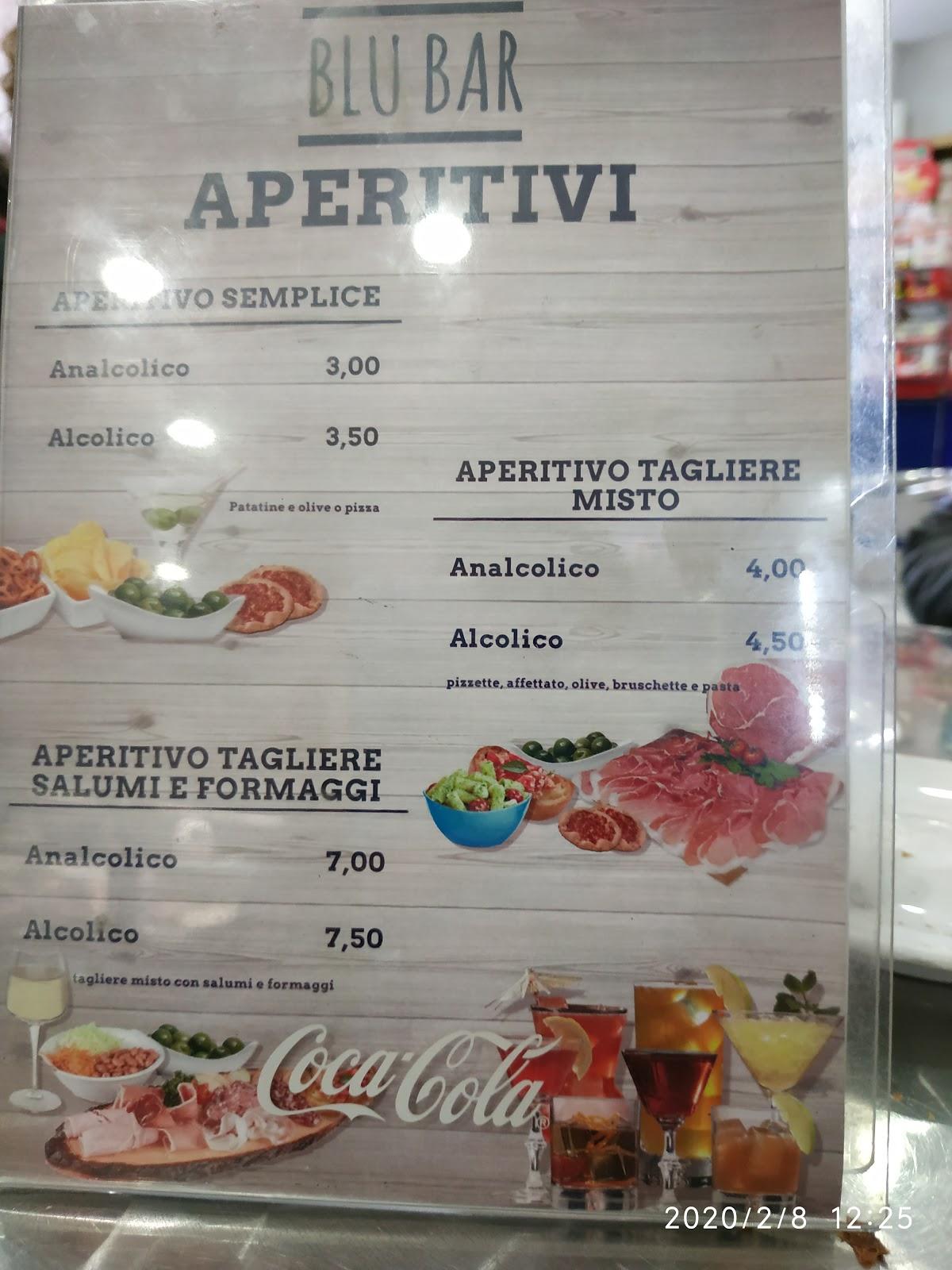 Menu di BLU BAR 